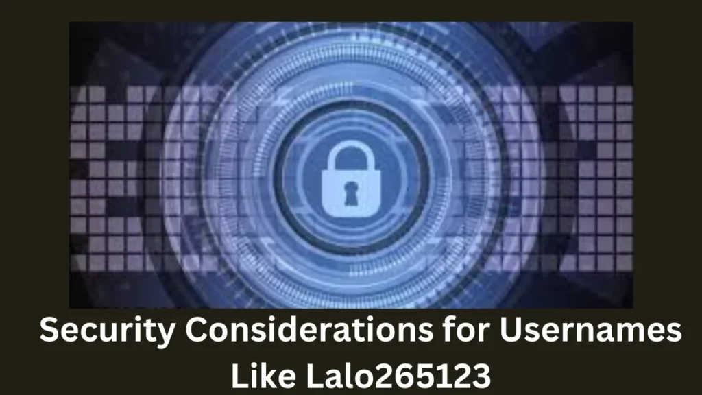 Security Considerations for Usernames Like Lalo265123